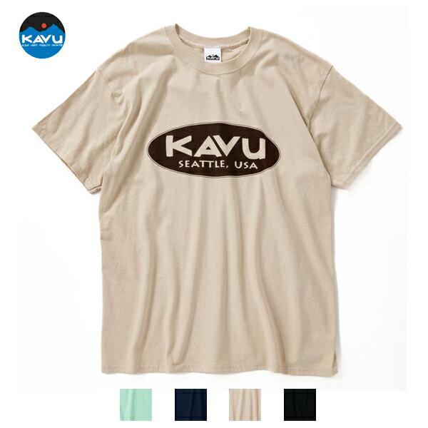 (30%OFF) KAVU カブー / Oval Logo Tee オーバルロゴTシャツ (19821844) (ユニセックス) (2023春夏) (ネコポス対応)