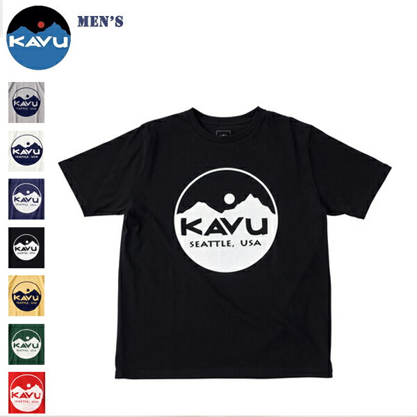 (20 OFF) KAVU カブー / Circle Logo Tee サークルロゴティーシャツ (19821020) (メンズ アウトドア Tシャツ ロゴT) (ネコポス対応)