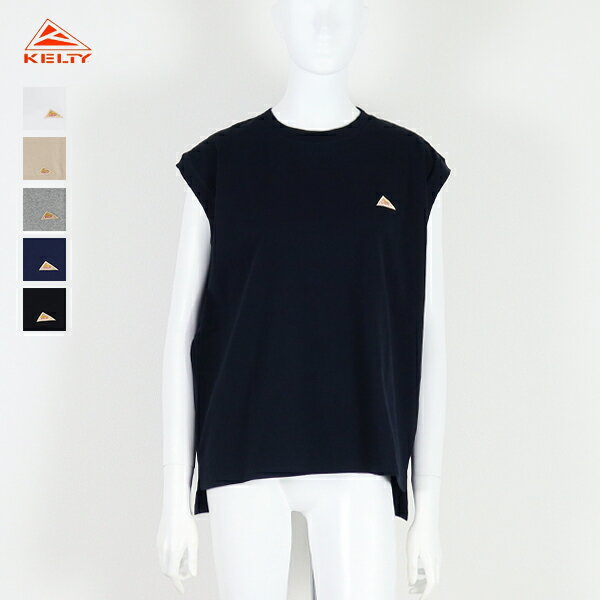 30%OFF / ケルティ KELTY / Mini Logo N/S T-shirt ミニロゴ ノースリーブ Tシャツ / KE25112015 / USAコットン / レディース / 2025春夏 / ネコポス対応