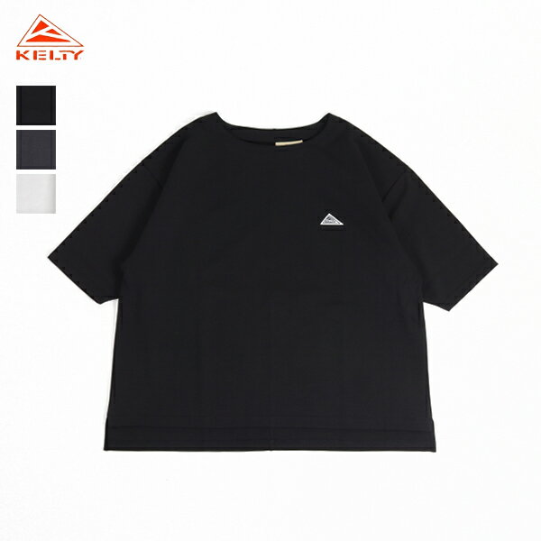 Rakuten - 10%OFFクーポン対象 / ケルティ KELTY / ワッペンロゴ ハーフスリーブ ポンチ Tシャツ / KE26112008 / オーバーサイズ / 半袖 / 五分袖 / サイドスリット / 接触冷感 / レディース / 2026 春夏 / ネコポス配送