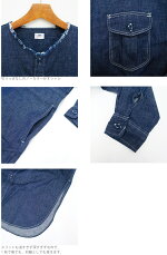 Leeリー/NO-COLORSHIRTSONEPIECEノーカラーシャツワンピース(LL6059)(2019年春夏)