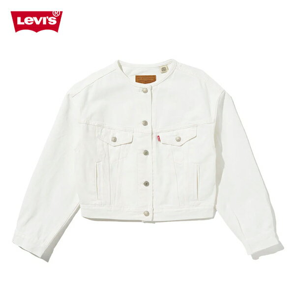 Rakuten - 20%OFFクーポン対象 / リーバイス Levi's / COLLARLESS SHRUNKEN 90S TRUCKER / 006EZ0000 / トラッカージャケット / 襟なし / レトロ / カジュアル / シンプル / トレンド感 / レディース / 2026春夏