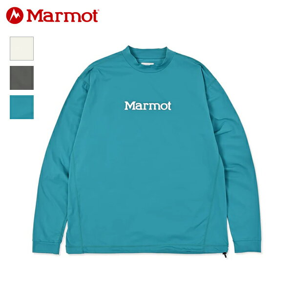 Rakuten - 10%OFFクーポン対象 / マーモット Marmot / Mt.RashGuard Long Tee マウンテンラッシュガード ロングティー / MTSS26MLS052 / 長袖シャツ / 軽量 / 吸水速乾 / UVカット / 抗菌防臭 / モックネック / ドローコード / アウトドア / タウンユース / 2026春夏 / ネコポス配送