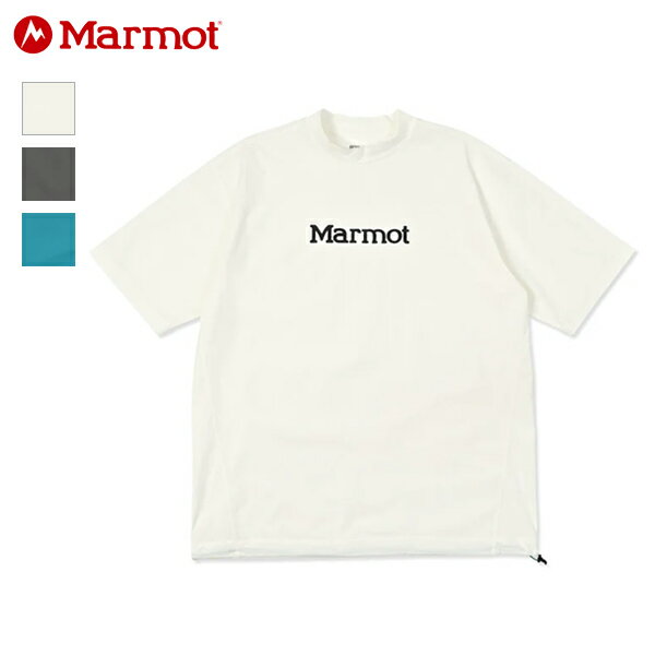 Rakuten - 10%OFFクーポン対象 / マーモット Marmot / Mt.RashGuard Tee マウンテンラッシュガード ティー / MTSS26MST050 / 半袖シャツ / 軽量 / 吸水速乾 / UVカット / 抗菌防臭 / モックネック / ドローコード / アウトドア / タウンユース / メンズ / 2026春夏 / ネコポス配送