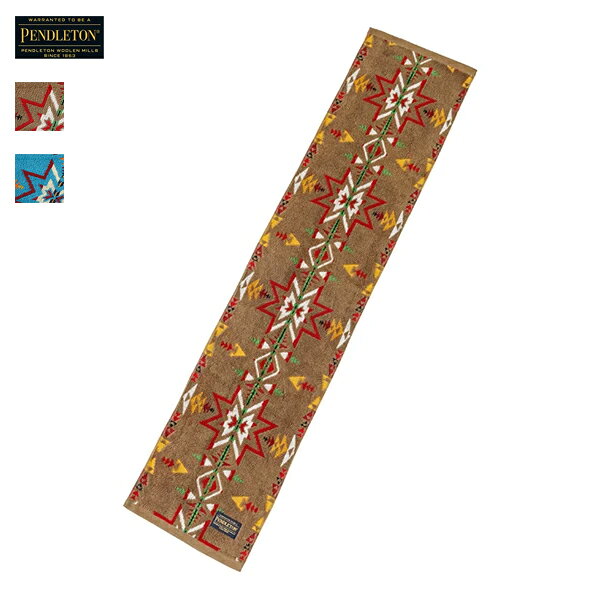 PENDLETON / Embossed Multi Long Towel 独自の技法でネイティブパターンを立体的に表現した、深みのあるデザインが魅力のタオルです。 パイルの上側の糸だけを取り除き、下層のパイルや地糸を部分的に見せることで柄を浮かび上がらせる"上糸消去"という技法を採用。 ペンドルトンの印象的な幾何学模様がまるで彫り込まれたように立体的に映え、タオルとしてはめずらしい深みのあるデザインに仕上がっています。 通常のプリントや織り柄とは異なり、糸の高さの差や濃淡による自然な陰影が生まれ、見る角度によって柄の表情が変化。 触れたときにもパイルの凹凸が感じられ、デザインと質感の両方を楽しめます。 柔らかな触り心地に高い吸水性を持ち、首に巻くのにもちょうど良い長さのため、スポーツやアウトドアシーンでの利便性も抜群です。 日常の使い心地の良さはそのままに、他にはない奥行きのあるデザイン性を味わえる。 感謝の気持ちを込めたギフトにもおすすめの、こだわりの一枚です。PENDLETON / ペンドルトン 1909年オレゴン州ペンドルトンの町に自社紡績工場を創業し、 ネイティブアメリカン向けのトレーディングブランケットの生産を開始しました。 ウールブランケットやシャツに代表されるPENDLETON（ペンドルトン）ブランドは アメリカの良心と呼ばれています。 PENDLETON（ペンドルトン）の全ての商品に縫い付けられた織りネーム。 ここには「WARRANTED TO BE A PENDLETON(ペンドルトン製品であることを保証する)」 と書かれています。 これこそ今も昔も変わらないペンドルトンの誇りなのです。 PENDLETON / Embossed Multi Long Towel 独自の技法でネイティブパターンを立体的に表現した、深みのあるデザインが魅力のタオルです。 パイルの上側の糸だけを取り除き、下層のパイルや地糸を部分的に見せることで柄を浮かび上がらせる"上糸消去"という技法を採用。 ペンドルトンの印象的な幾何学模様がまるで彫り込まれたように立体的に映え、タオルとしてはめずらしい深みのあるデザインに仕上がっています。 通常のプリントや織り柄とは異なり、糸の高さの差や濃淡による自然な陰影が生まれ、見る角度によって柄の表情が変化。 触れたときにもパイルの凹凸が感じられ、デザインと質感の両方を楽しめます。 柔らかな触り心地に高い吸水性を持ち、首に巻くのにもちょうど良い長さのため、スポーツやアウトドアシーンでの利便性も抜群です。 日常の使い心地の良さはそのままに、他にはない奥行きのあるデザイン性を味わえる。 感謝の気持ちを込めたギフトにもおすすめの、こだわりの一枚です。 サイズ 25cm×110cm 素材 コットン100％ 商品説明 独自の技法でネイティブパターンを立体的に表現した、深みのあるデザインが魅力のタオルです。 パイルの上側の糸だけを取り除き、下層のパイルや地糸を部分的に見せることで柄を浮かび上がらせる"上糸消去"という技法を採用。 ペンドルトンの印象的な幾何学模様がまるで彫り込まれたように立体的に映え、タオルとしてはめずらしい深みのあるデザインに仕上がっています。 通常のプリントや織り柄とは異なり、糸の高さの差や濃淡による自然な陰影が生まれ、見る角度によって柄の表情が変化。 触れたときにもパイルの凹凸が感じられ、デザインと質感の両方を楽しめます。 柔らかな触り心地に高い吸水性を持ち、首に巻くのにもちょうど良い長さのため、スポーツやアウトドアシーンでの利便性も抜群です。 日常の使い心地の良さはそのままに、他にはない奥行きのあるデザイン性を味わえる。 感謝の気持ちを込めたギフトにもおすすめの、こだわりの一枚です。 ご注意ください ・カラーはモニター環境によって多少現品と異なる場合が御座いますので、予めご了承下さい。 ・等商品は、ほつれ等がある場合が御座います、お買い上げの際は予めご了承のほどよろしくお願いいたします。 ・パッケージ開封時に接着剤や表面加工の薬剤の臭いが発生する場合がございます。 素材や加工の特性上避けることが出来ませんので、臭いが気になる場合はパッケージから取り出し,本体開口部を開けてしばらく部屋干しをしておいてください。 ・こちらの商品は実店舗と在庫を共有している為、ご注文いただいた際に売り違いの為完売していることがありますので予めご了承ください。 【ご注意事項】※セール商品ならびにクーポン利用でご購入の商品の返品・交換はお受けしかねますので、あらかじめご了承くださいませ。※セール期間時は注文が一度に入る可能性がありますので、ご購入いただけても在庫がなくなっている場合がございます。あらかじめご了承くださいませ。