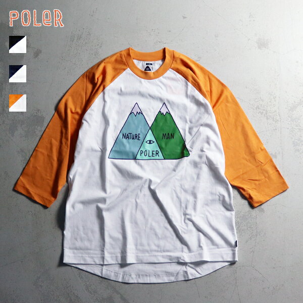 Rakuten - 40%OFF / ポーラー POLeR / VENN RAGLAN TEE / 241MCV0187-0189 / 七分丈 ラグラン / ユニセックス / 2024春夏 / ネコポス対応