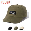 20%OFF / ポーラー POLeR / COTTON CAP / 243MCV0102 / ロゴキャップ / 帽子 / ユニセックス / 2024秋冬 / ...