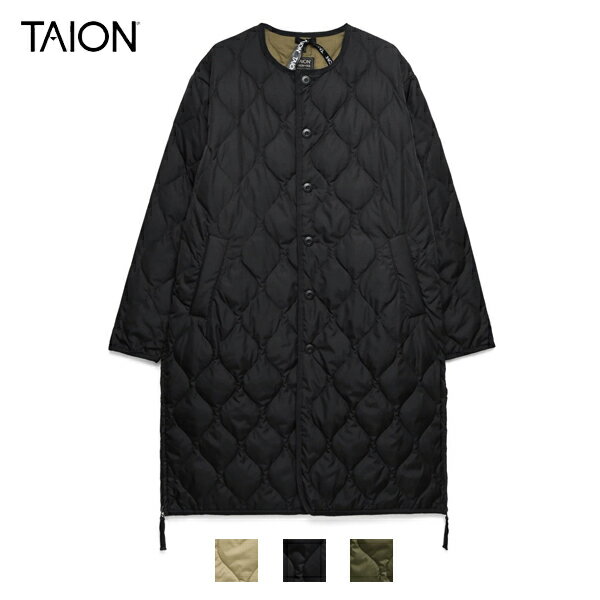 タイオン TAION / ミリタリー クルーネック ダウンコート / TAION-104BML-1LONG / ユニセックス / 2023秋冬のサムネイル
