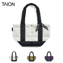 20%OFFクーポン対象 / タイオン TAION / ベーシック バイカラー ダウントートバッグS / TAION-TOTE03B-S / 2023秋冬