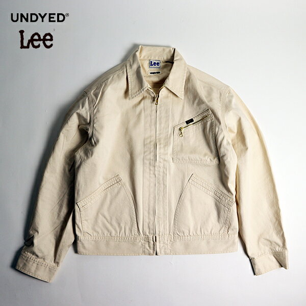 Coverall - 10%OFFクーポン対象 / アンダイド UNDYED / Lee for UNDYED 91-B JACKET / 26SS330 / リー コラボ 91-B ジャケット ブルゾン デニムジャケット 生成り ナチュラル オフホワイト ワークジャケット ジップアップ メンズ レディース ユニセックス / 2026春夏