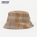 UNDYED STANDARD アンダイドスタンダード / MADRAS CHECK HAT / UNS25SHT017 / バケットハット / チェック柄 /...