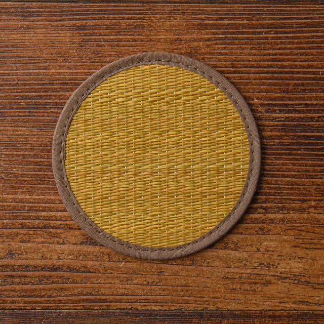 今吉商店 今吉俊文 倉敷いぐさ コースター 丸 無地 06 ネコポス便対応