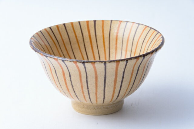 麦わら手(で)を愉しむ！」瀬戸焼き蓋茶碗(直径11.5cm) 4客セット