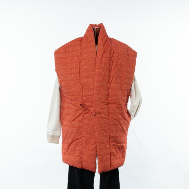 宮田織物 綿入れはんてん 泡雪ロングポンチョ レンガ はんてん メンズ レディース 日本製 ちゃんちゃんこ おしゃれのサムネイル