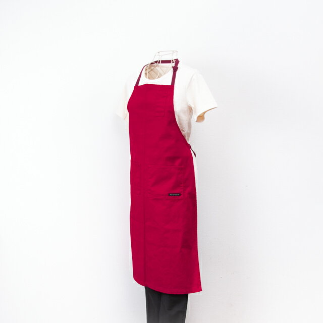 NAPRON エプロン NAPRON ナプロン エプロン 帆布生地 赤 メンズ レディース NP-AP05 4POCKET CANVAS FULL APRON RED ネコポス便対応(同梱は不可)