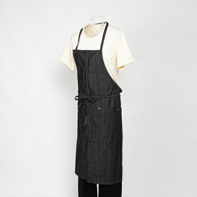 NAPRON エプロン NAPRON ナプロン エプロン デニム生地 黒 メンズ レディース NP-AP09-9A DENIM CRAFT APRON BLACK