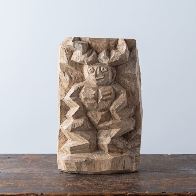 昭雲工房 叩き彫 角大師 15.5cm 山田尚公作 17098