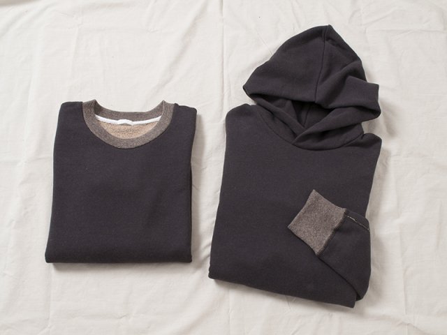 Yohaku 余白 茶綿スウェットパーカー スミクロ 限定生産色 T0002d Frank 暮らしの道具 Yohaku 余白 茶綿スウェットパーカー スミクロ 限定生産色 T0002d Frank 暮らしの道具