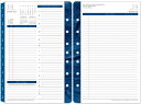 【公式】フランクリンプランナー クラシックサイズ (A5 サイズ 変形) リフィル 7穴 モンティチェロ・デイリー・リフィル （英語版） デイリー 1日2ページ 2020 1月始まり 12ヶ月 フランクリン 手帳 システム手帳 スケジュール帳