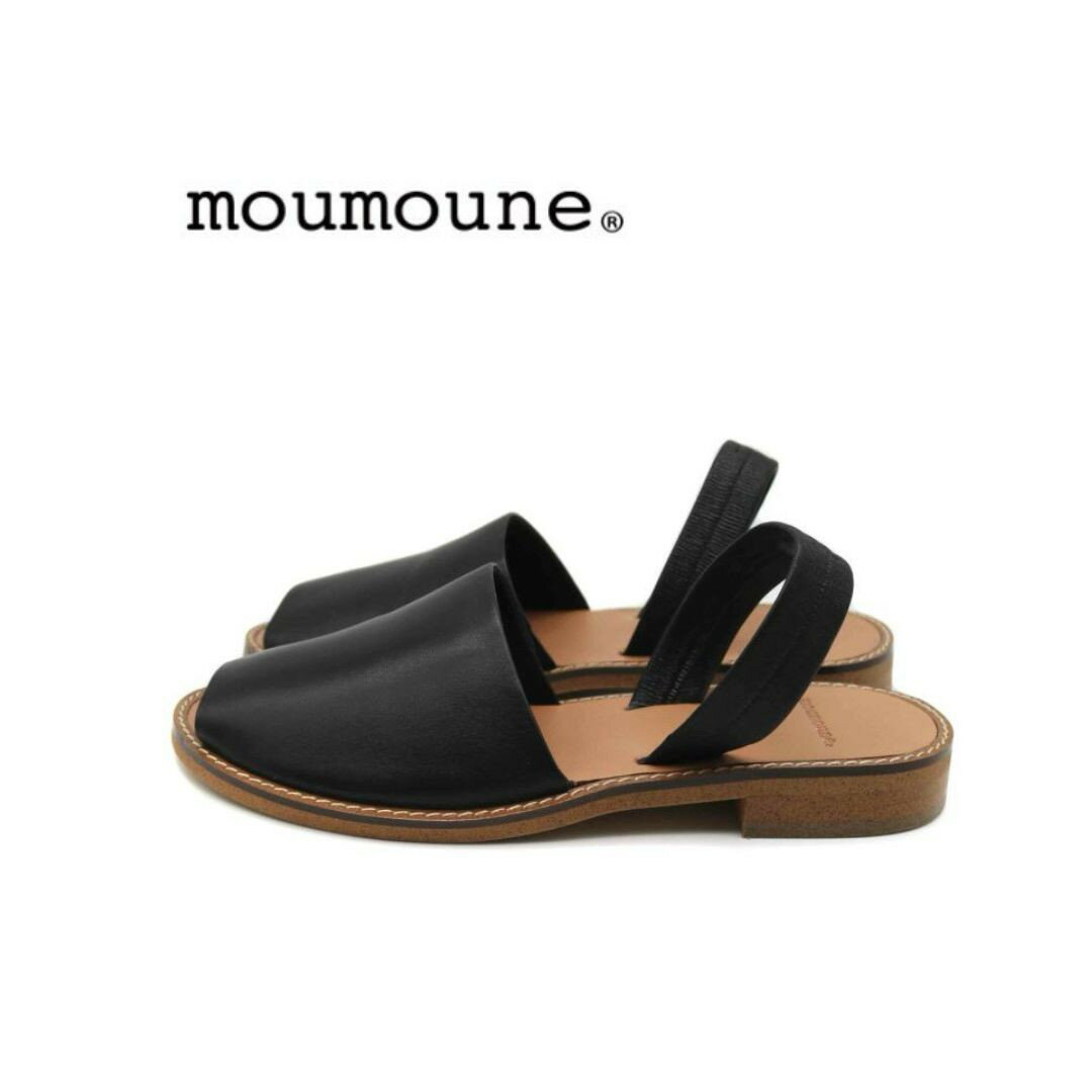 Rakuten - 【正規取扱店】moumoune（ムゥムゥヌゥ）日本製 サンダル シューズ MP-06 Etampes レザー サンダル ブラック mp06black 【即日発送】 レディース 大人 サンダル