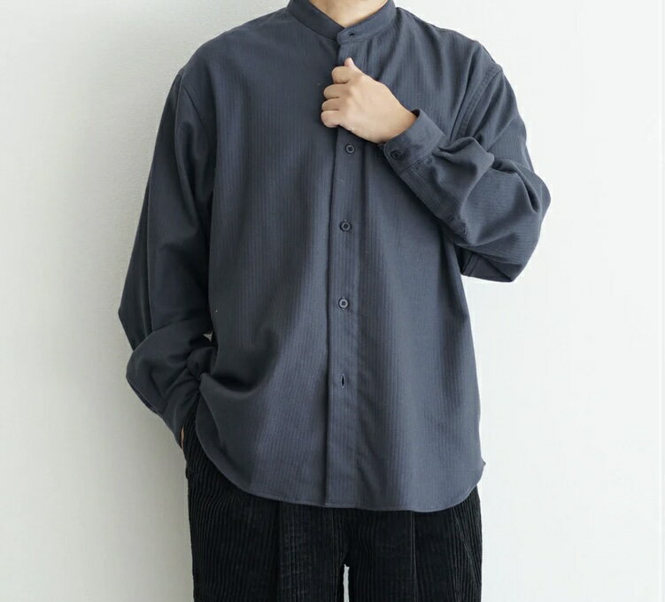 Rakuten - 【新春特別価格】STILL BY HAND スティルバイハンド シャツ バンドカラーシャツ 綿 シャツ コットン / SH01254 stillbyhand SH01254