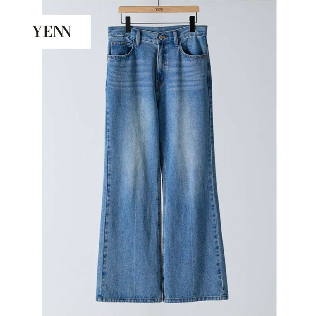 Rakuten - 【ポイント5倍】yenn イエン YENN ルーズ デニム フレアデニム LOOSE FIT FLARE PT / Y254-31131【即日発送】デニム 2色
