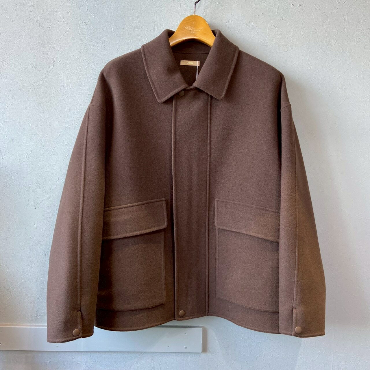 Rakuten - LAMOND ラモンド Double Weave Wool Blouson Black ウールブルゾン ブラック LM-O-131 ウールジャケット ブラック ブラウン コート