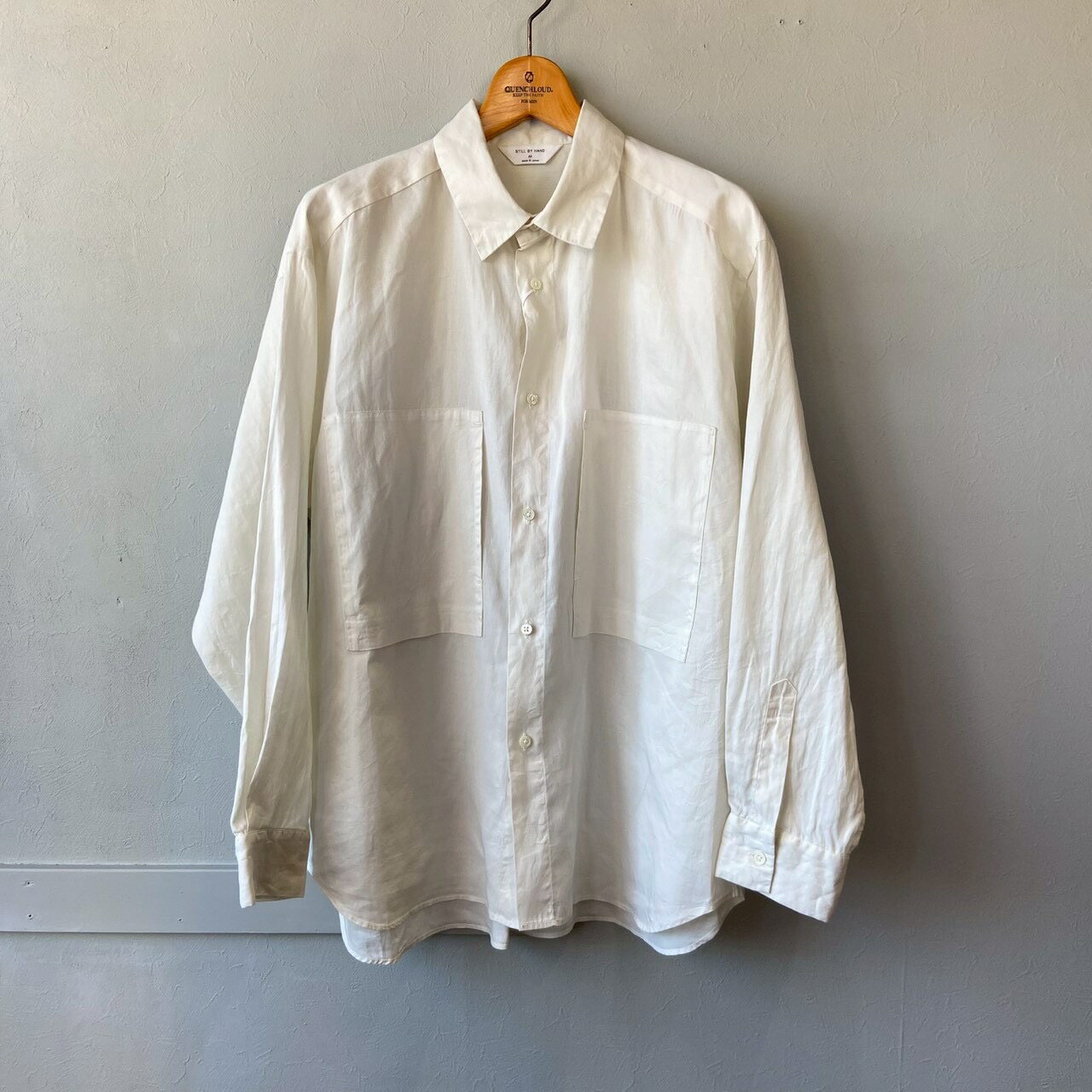 Rakuten - 【New item!!】STILL BY HAND スティルバイハンド シャツ / SH05261 ホワイト ブルー