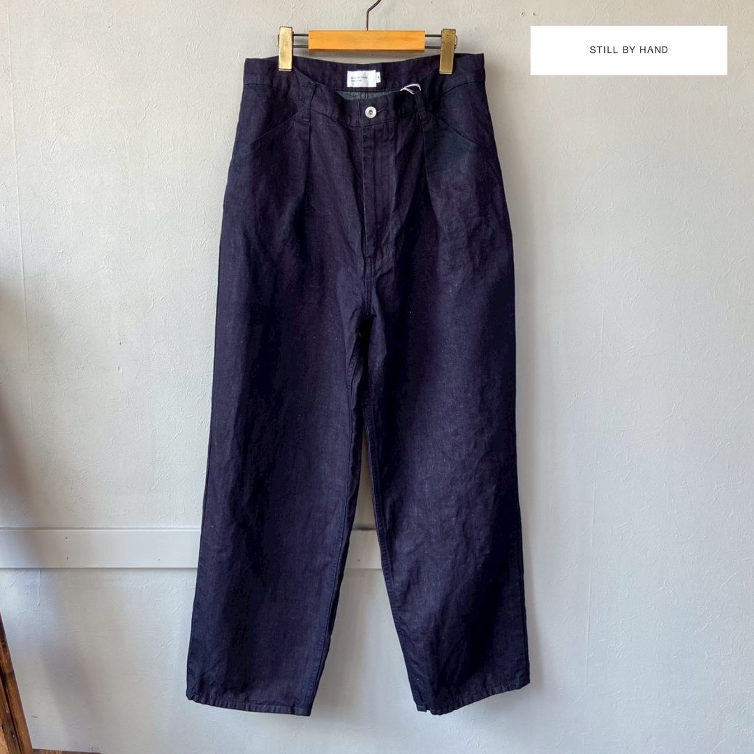 Rakuten - 【NEW ITEM!!】STILL BY HAND スティルバイハンド / セットアップにも stillbyhand DN02261 テーパードパンツ