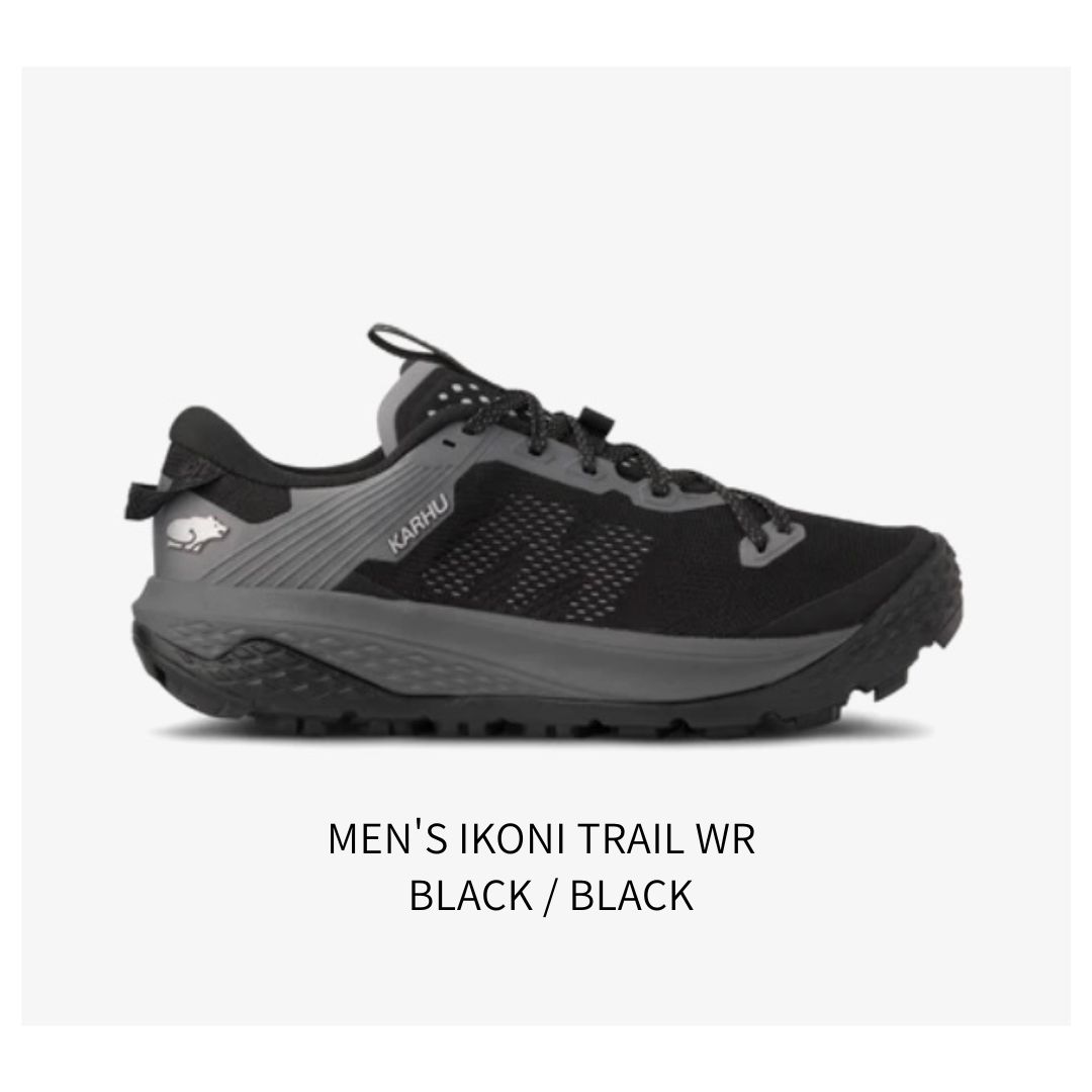 Rakuten - 【即日発送】Karhu カルフ MEN'S IKONI TRAIL WR BLACK / BLACK カルフ スニーカー イコニ トレイル