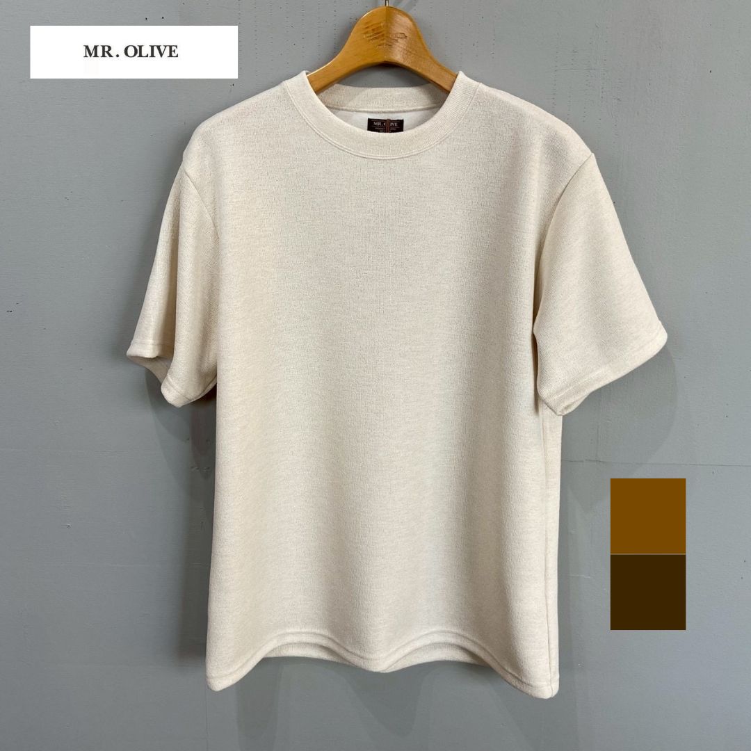 Rakuten - 【ポイント5倍!!】MR.OLIVE ミスターオリーブ クルーネックTシャツ ジャージー素材 POLYESTER HEMP JERSEY / CREW NECK T-SHIRT / M261136