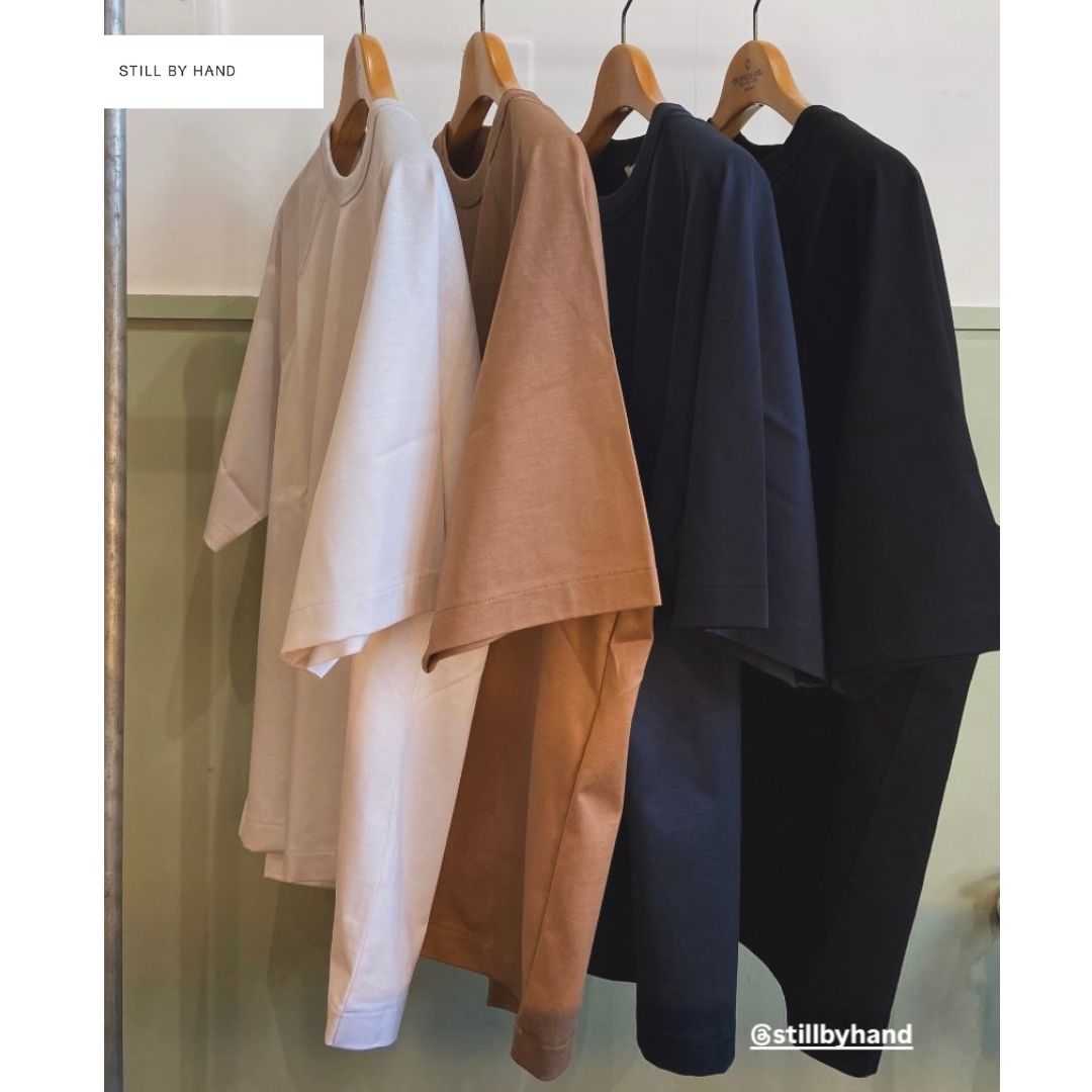 Rakuten - 【new item!!】STILL BY HAND Tシャツ シンプル 4色 新作/ CS06262 ネイビー ホワイト ブラック ダスティオレンジ