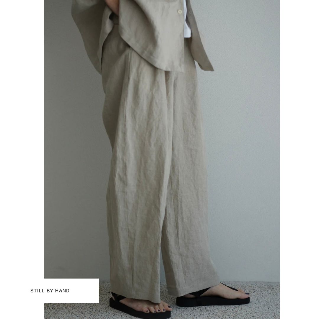 Rakuten - STILL BY HAND WM スティルバイハンド/ PT01262WM stillbyhand リネン　麻パンツ　レディースパンツ　リラックスパンツ