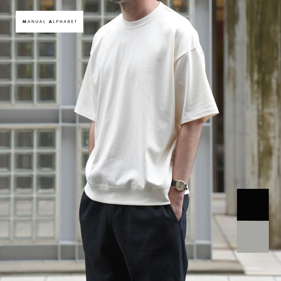manual alphabet マニュアルアルファベット　DERABE HEM RIB TEE デラベ ヘム リブTシャツ MA-C-271