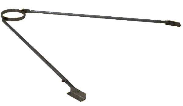 薪ストーブ煙突用 屋根上支持金具黒塗装