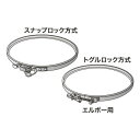 薪ストーブ二重断熱煙突用ロッキングバンド無塗装スナップロックNS-8606