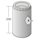 薪ストーブ用二重断熱煙突ダンパー付き直筒無塗装　nsm-4006