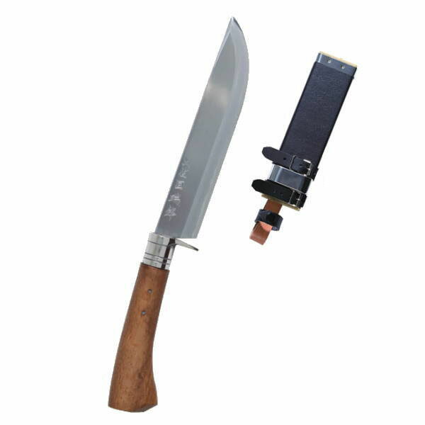 瑞鋒 剣鉈/七寸(210mm)磨き/木製鞘付き T-107W2