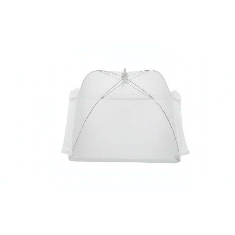 ノーブランド 収納袋 ポータブル 防蚊 メッシュカバー 折りたたみ 傘型 フードテント カバー ホワイト