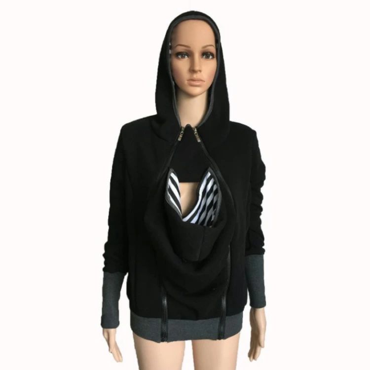 おんぶ フード付き ダッカー付き 防寒 だっこ ゆったり 2way ママコート パーカー ダッカー付き マタニティ ママコート 抱っこ 3