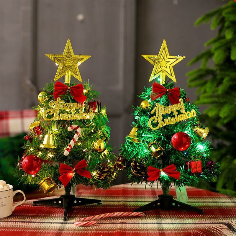LEDライト (30cm) ミニツリー クリスマスオーナメント クリスマスツリー プレゼント イルミネーション 部屋 卓上 商店 飾り 30cm