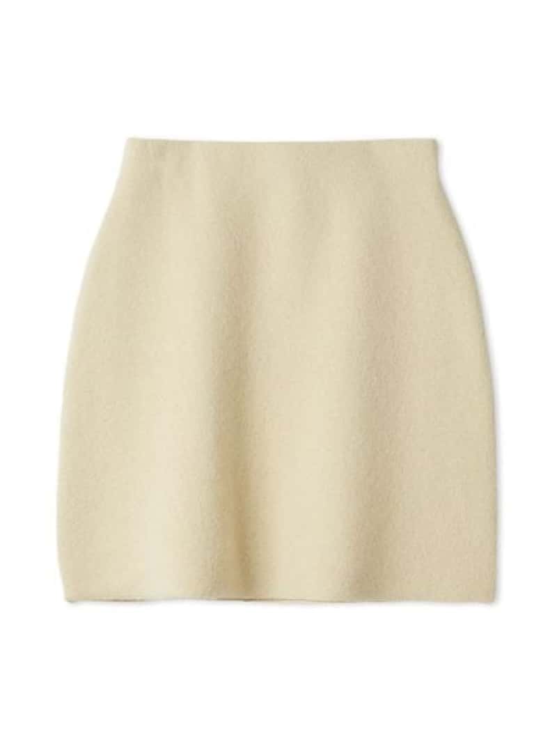 ラクーンダブルフェイスニットミニスカート FRAY I.D フレイ アイディー スカート ミニスカート グレー【送料無料】[Rakuten Fashion]