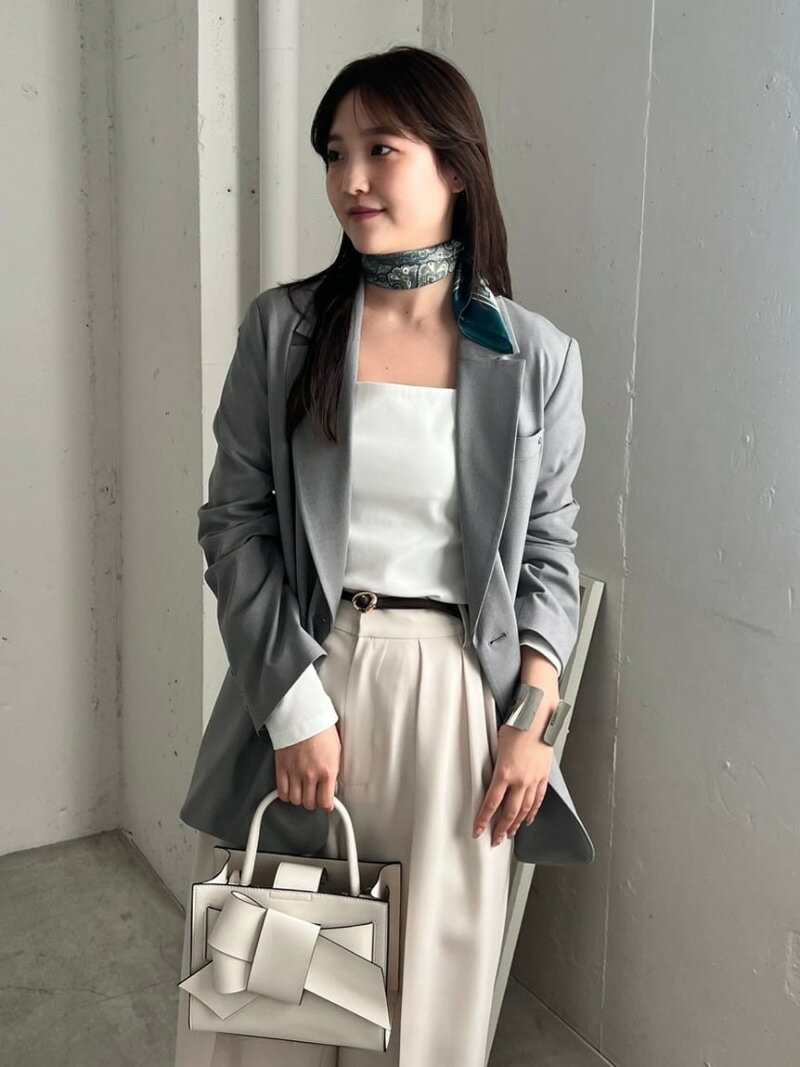 【SALE／50%OFF】スクエアネックフライスカットソー FRAY I.D フレイ アイディー トップス カットソー・Tシャツ ホワイト ブラック グレー【RBA_E】【送料無料】[Rakuten Fashion]のサムネイル