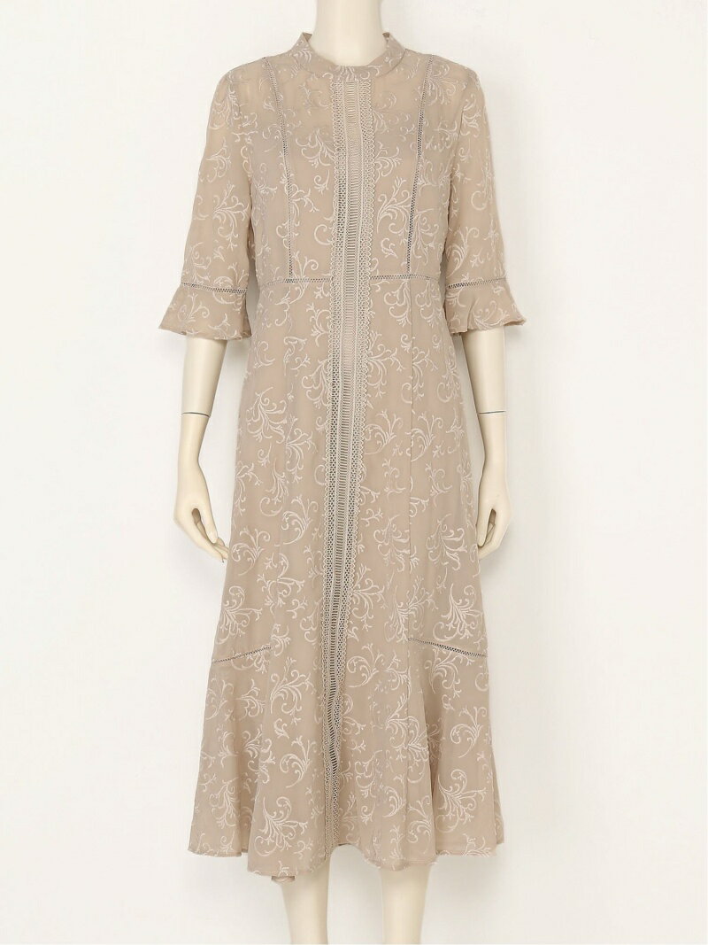 【SALE／45%OFF】エンブロイダリードレス FRAY I.D フレイ アイディー ワンピース・ドレス その他のワンピース・ドレス ブルー ブラック ベージュ【RBA_E】【送料無料】[Rakuten Fashion]のサムネイル