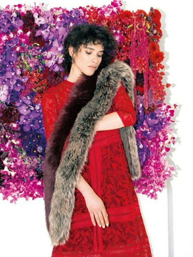 オーガンジーレースワンピ FRAY I.D フレイ アイディー ワンピース・ドレス その他のワンピース・ドレス ホワイト レッド ブラック【送料無料】[Rakuten Fashion]のサムネイル