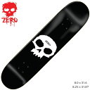 ゼロ スケートボード ZERO SKATEBOARDS TEAM SINGLE SKULL RESIN-7 SKATE BOARD DECK 根附海龍