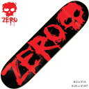 ゼロ スケートボード ZERO SKATEBOARDS BLOOD SKULL RESIN-7 SKATE BOARD DECK 根附海龍