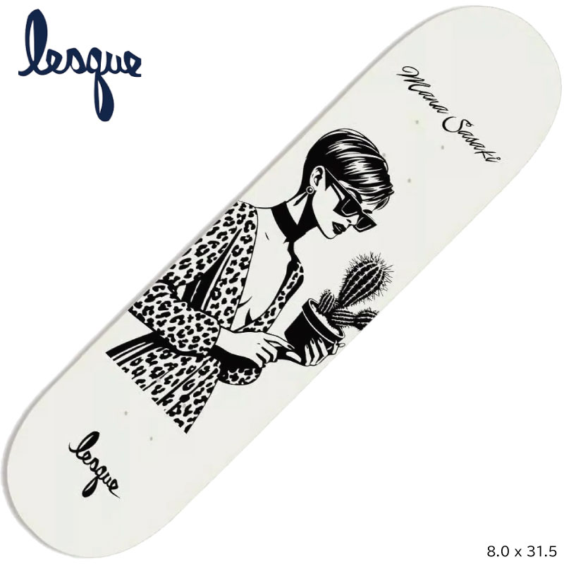レスケ デッキ スケートボード デッキ LESQUE DECK MANA × DESERT NOIR スケートボード スケボー SKATEBOARD デッキ