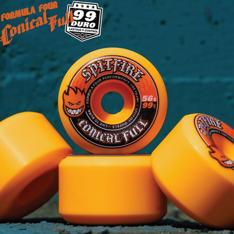 樂天商城 - スピットファイア ウィール SPITFIRE WHEEL F4 99D Conical Full orange Wheels 56mm x 36mm スケボー SKATEBOARD スケートボード