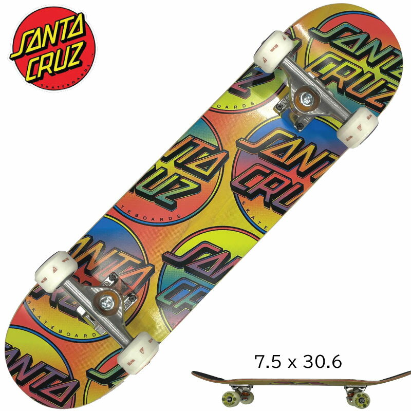 サンタクルーズ スケートボード コンプリート セット SANTA CRUZ CONTRA DOT TEAM 7.5nch コンプリートセット